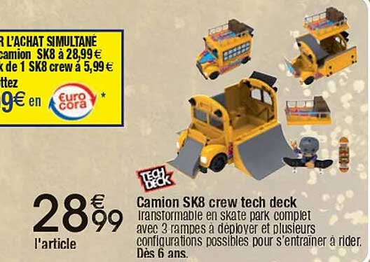 Camion SK8 crew tech deck