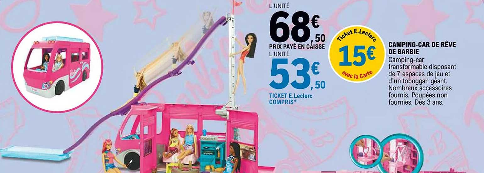 CAMPING-CAR DE RÊVE DE BARBIE