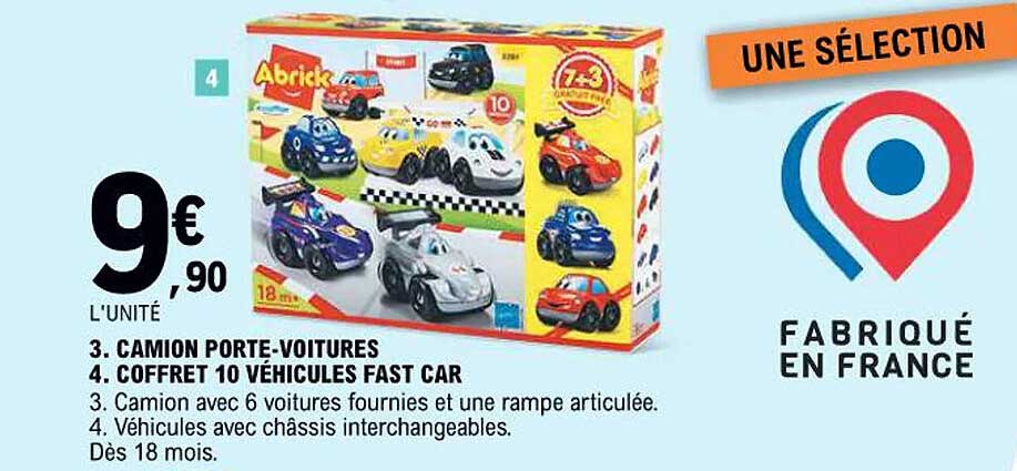 Coffret 10 véhicules Fast Car