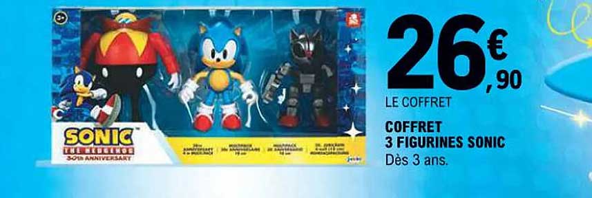 COFFRET 3 FIGURINES SONIC