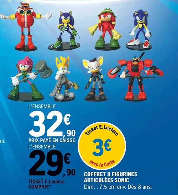 COFFRET 8 FIGURINES ARTICULÉES SONIC