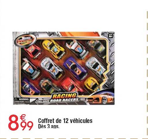 Coffret de 12 véhicules