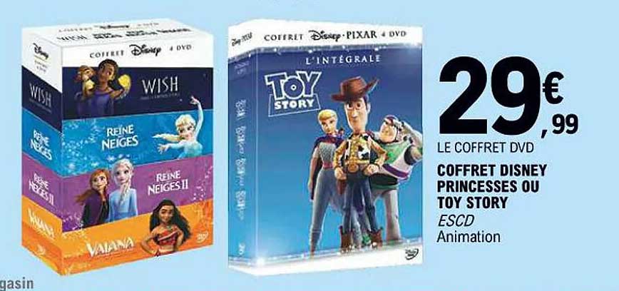 COFFRET DISNEY PRINCESSES OU TOY STORY