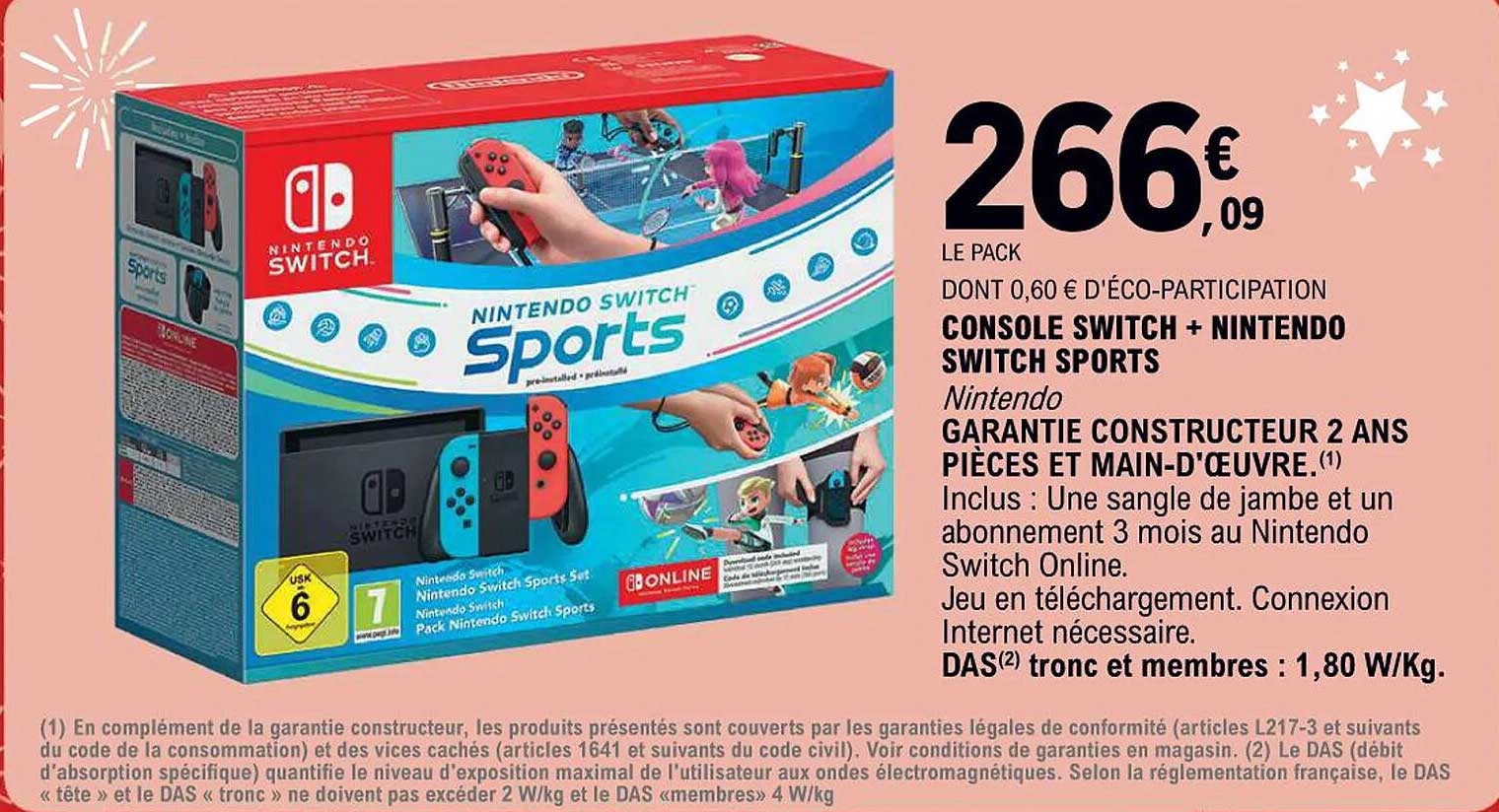 CONSOLE SWITCH + NINTENDO SWITCH SPORTS