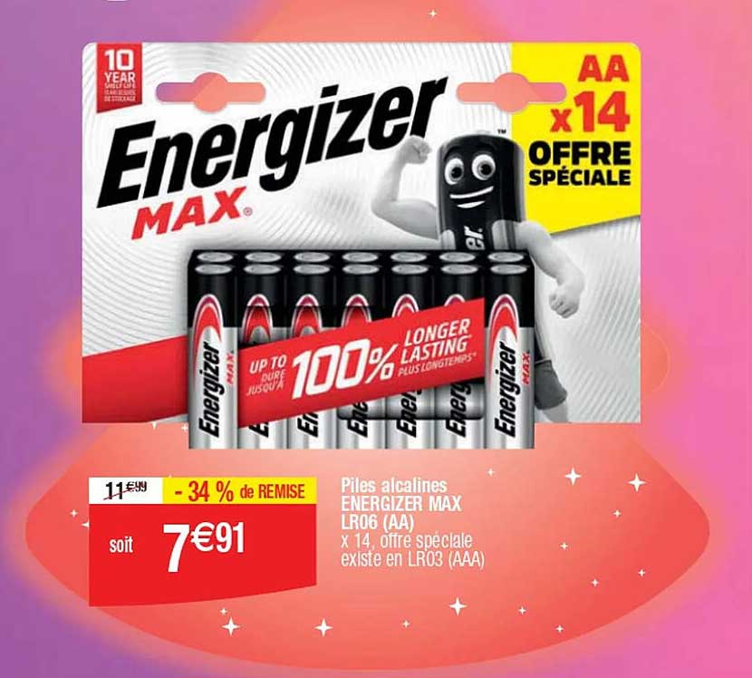 Energizer MAX LR06 (AA) x 14