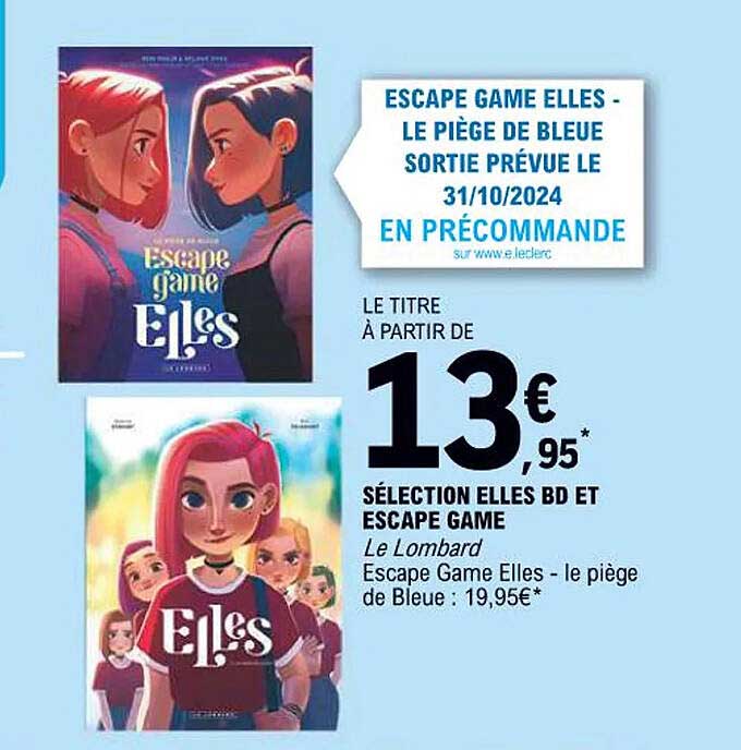 ESCAPE GAME ELLES - LE PIÈGE DE BLEUE