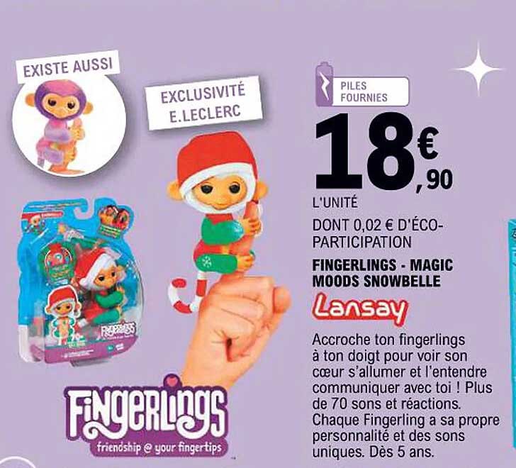 FINGERLINGS - MAGIC MOODS SNOWBELLE