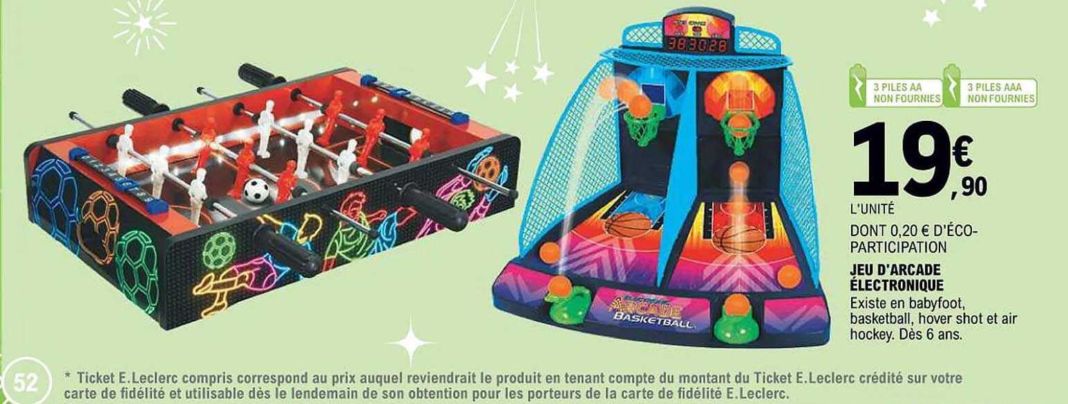 JEU D'ARCADE ÉLECTRONIQUE