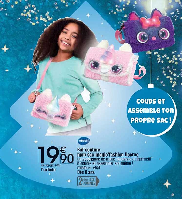 Kid'couture mon sac magic'fashion licorne