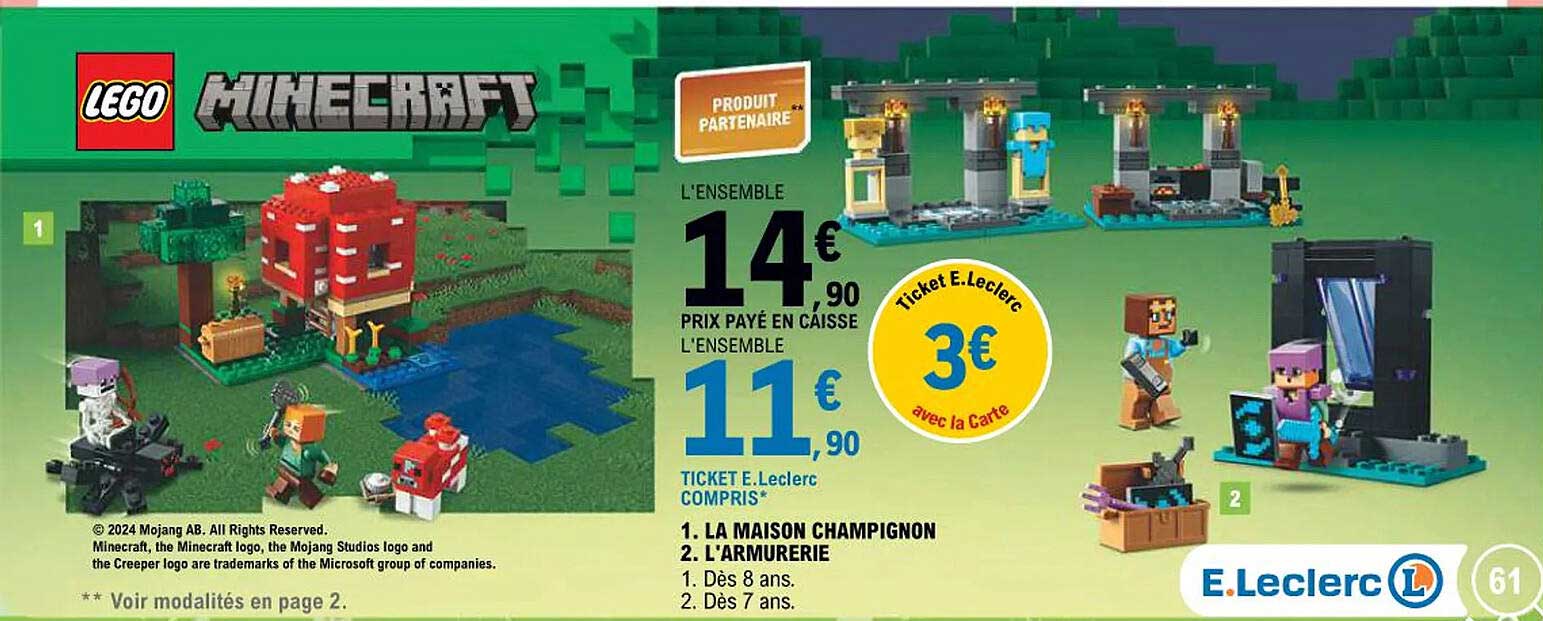 LEGO MINECRAFT L'ENSEMBLE