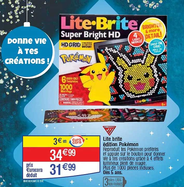 Lite brite édition Pokémon