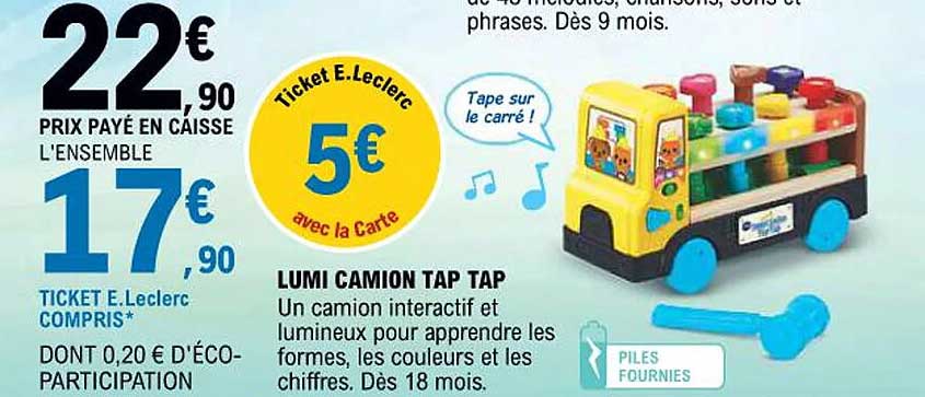 LUMI CAMION TAP TAP