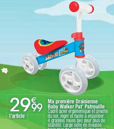 Ma première Draisienne Baby Walker Pat' Patrouille