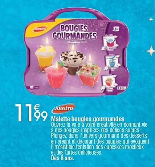 Malette bougies gourmandes