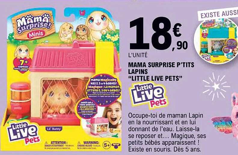 MAMA SURPRISE P'TITS LAPINS "LITTLE LIVE PETS"