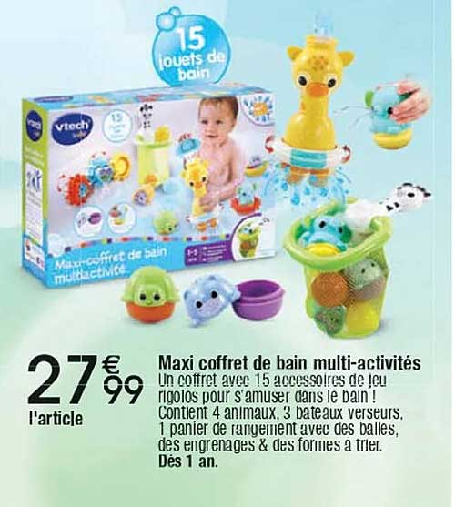 Maxi coffret de bain multi-activités