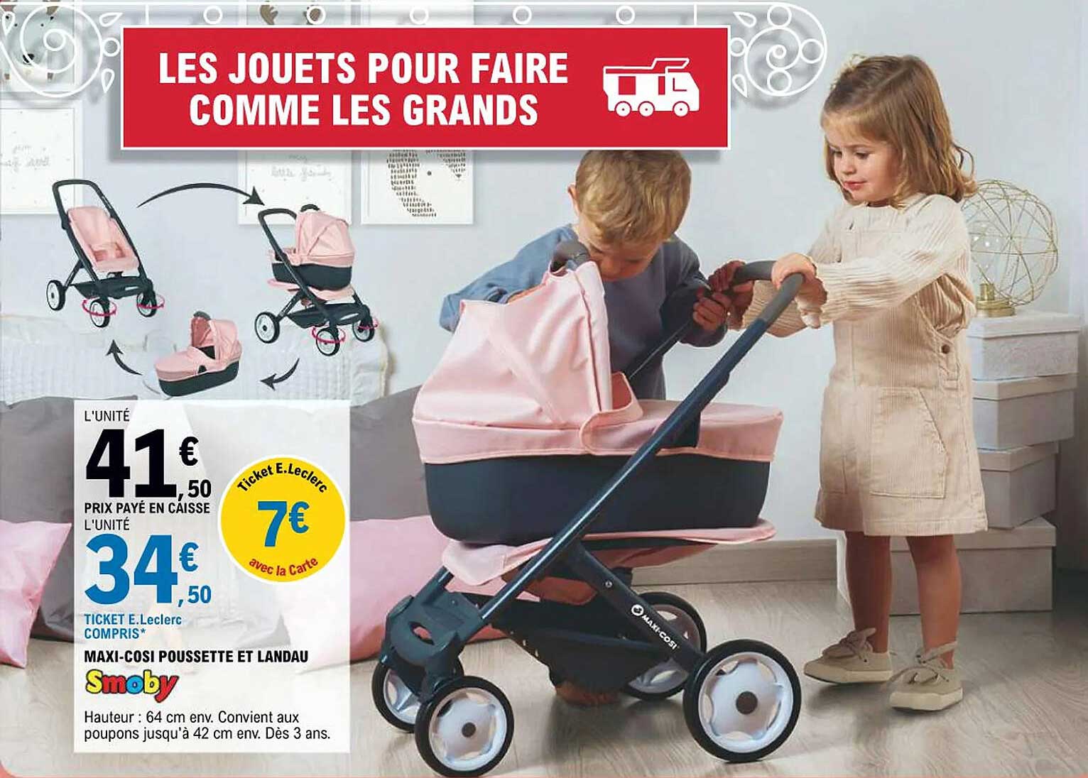 Maxi Cosi Poussette Et Landau offre chez E.Leclerc