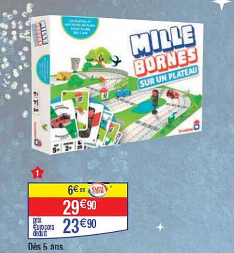 MILLE BORNES SUR UN PLATEAU