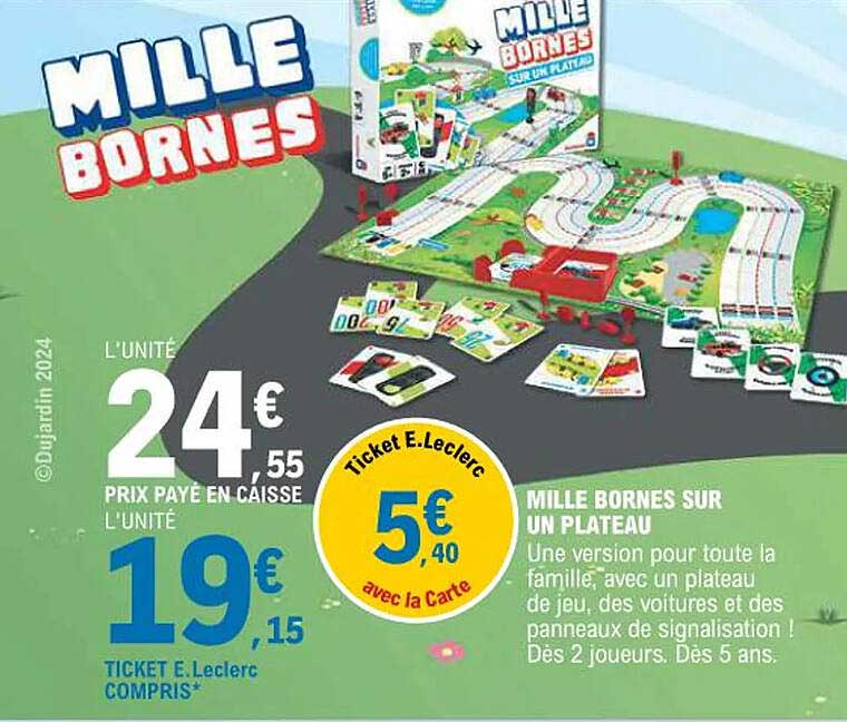 MILLE BORNES SUR UN PLATEAU