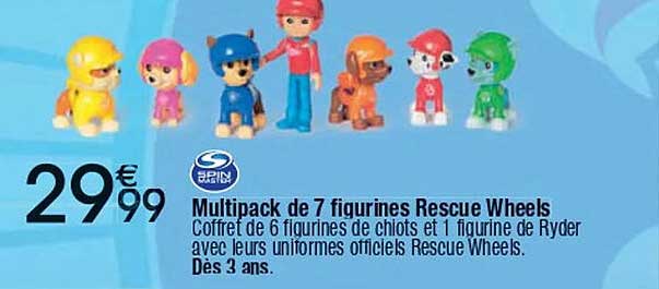 Multipack de 7 figurines Rescue Wheels