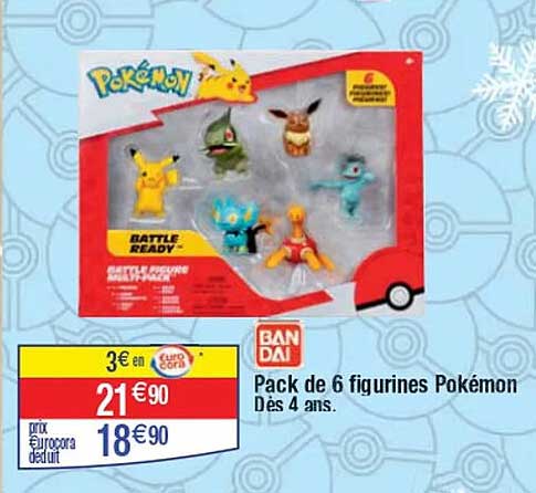 Pack de 6 figurines Pokémon