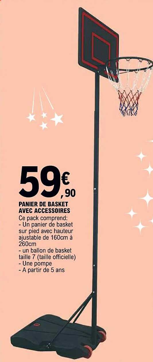 PANIER DE BASKET AVEC ACCESSOIRES