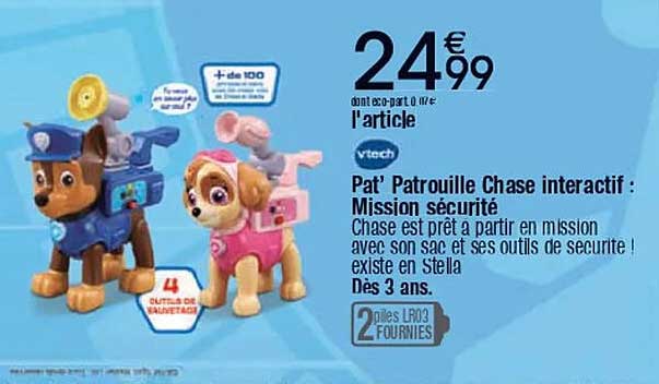 Pat' Patrouille Chase interactif : Mission sécurité