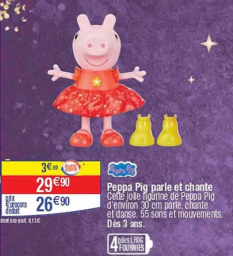 Peppa Pig parle et chante