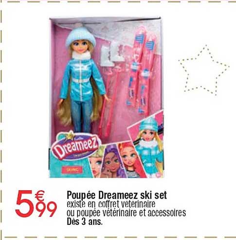 Poupée Dreameez ski set