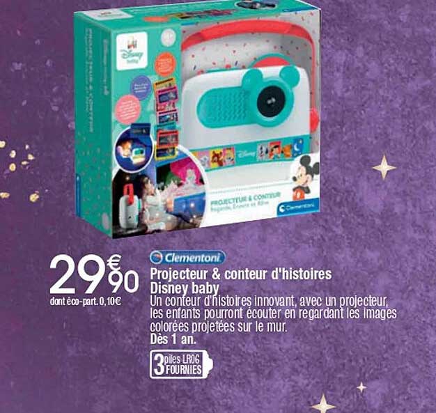 Projecteur & conteur d'histoires Disney baby