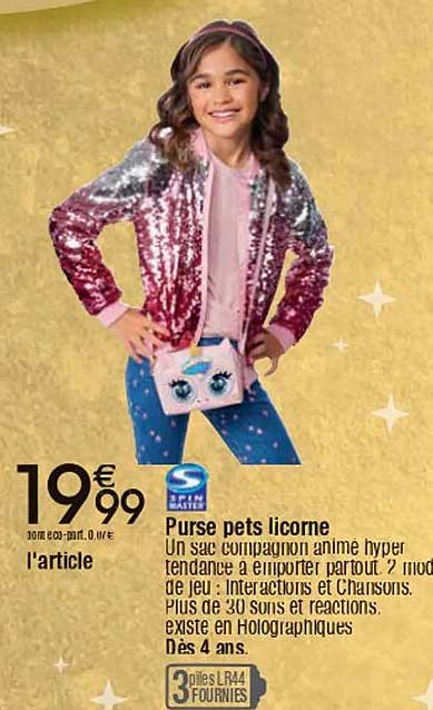 Purse pets licorne