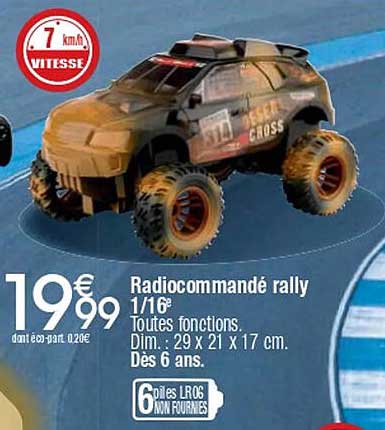 Radiocommandé rally 1/16°