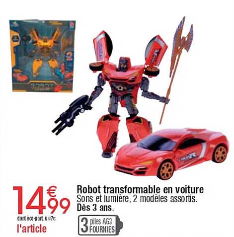 Robot transformable en voiture