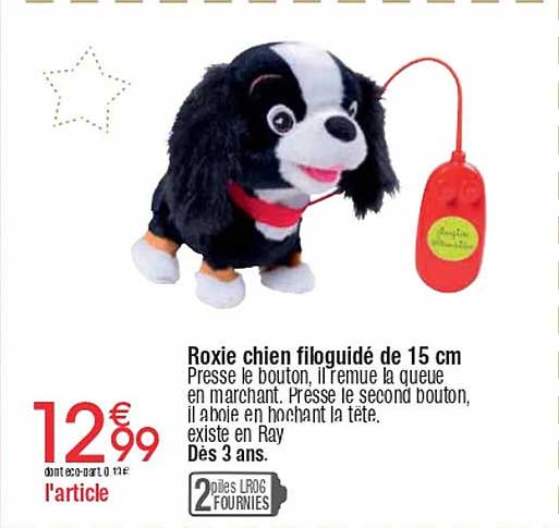 Roxie chien filoguidé de 15 cm