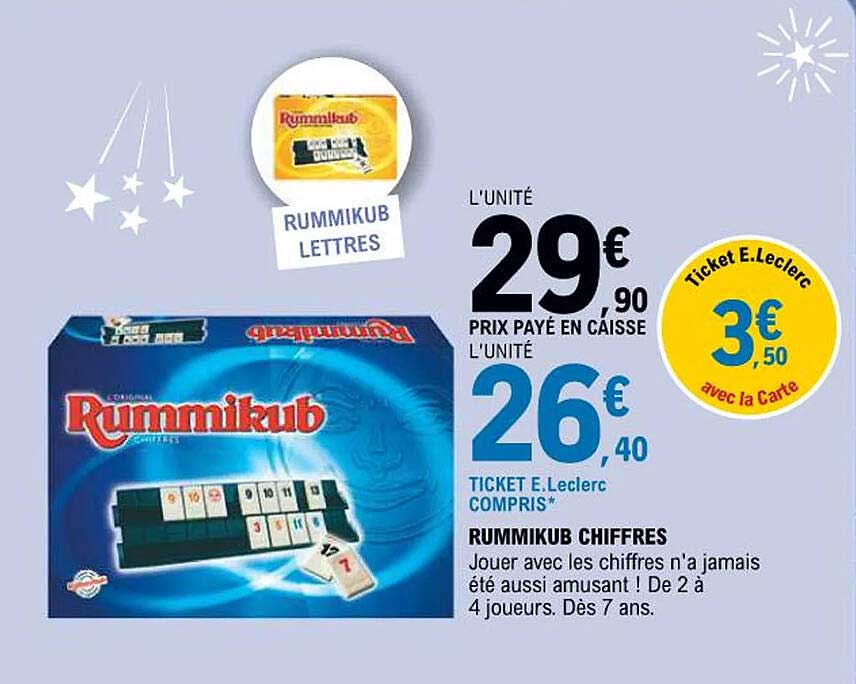 Rummikub Lettres  
Rummikub Chiffres