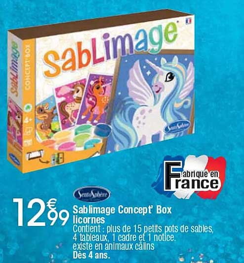 Sablimage Concept' Box licornes