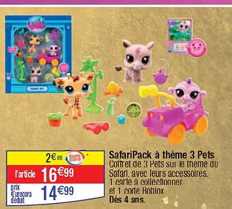 SafariPack à thème 3 Pets