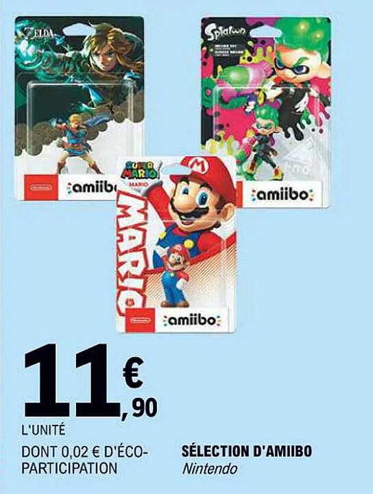 Sélection d'amiibo Nintendo