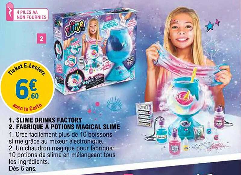 SLIME DRINKS FACTORY  
FABRIQUE À POTIONS MAGICAL SLIME