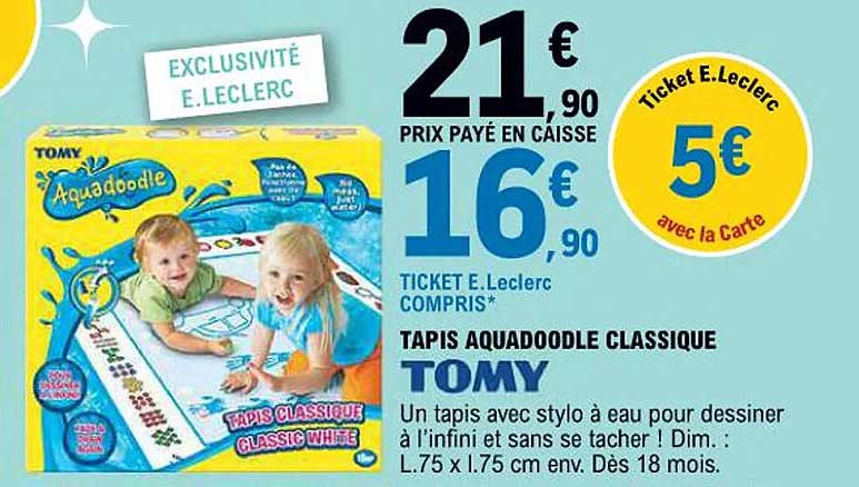 TAPIS AQUADOODLE CLASSIQUE TOMY