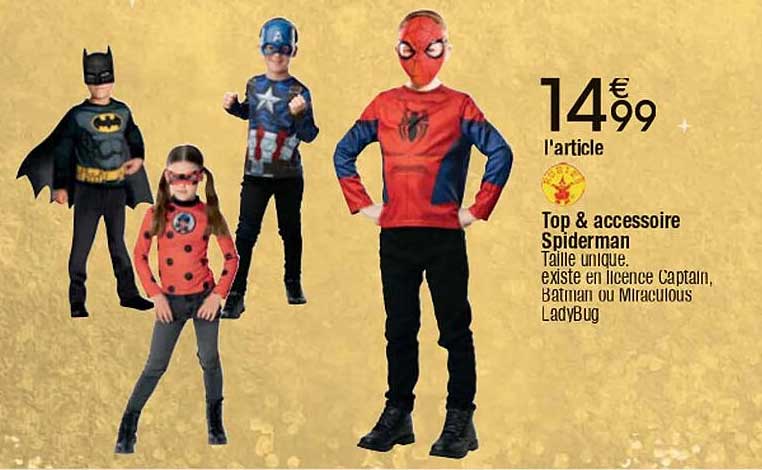 Top & accessoire Spiderman