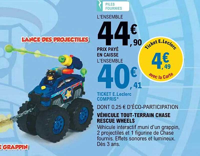 VÉHICULE TOUT-TERRAIN CHASE RESCUE WHEELS