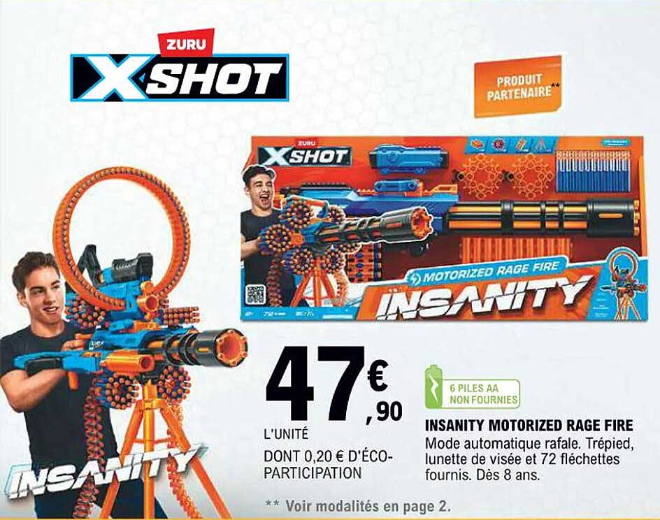 X-SHOT MOTORIZED RAGE FIRE INSANITY