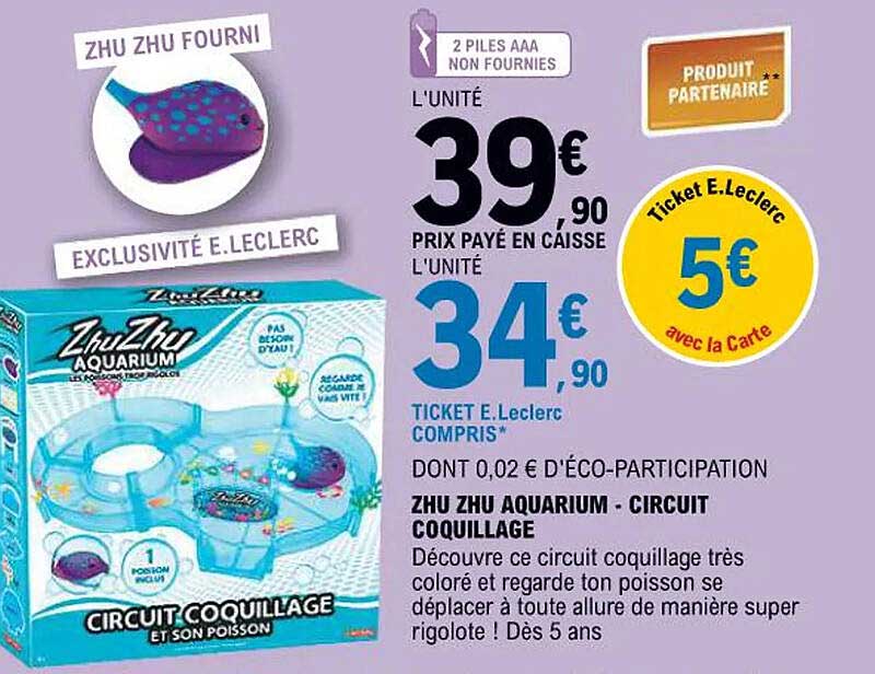 ZHU ZHU AQUARIUM - CIRCUIT COQUILLAGE