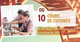 10 COURS DE CUISINES