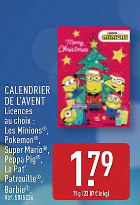 CALENDRIER DE L'AVENT