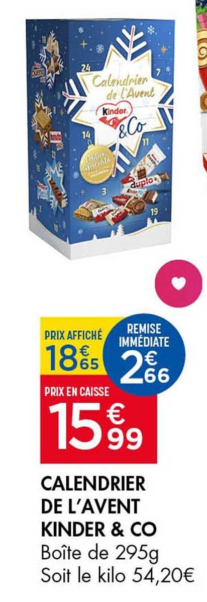 CALENDRIER DE L'AVENT KINDER & CO