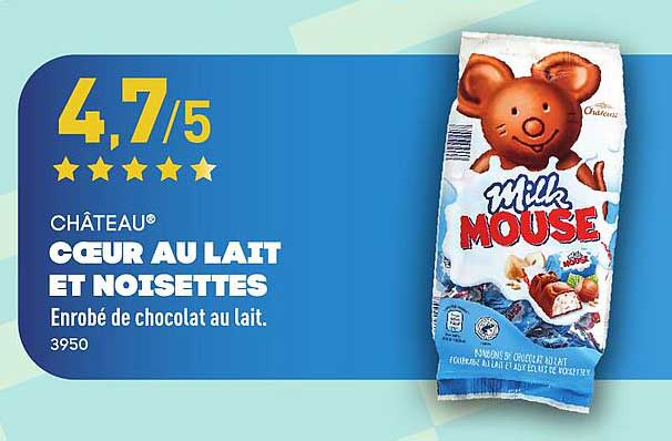 CHÂTEAU® CŒUR AU LAIT ET NOISETTES