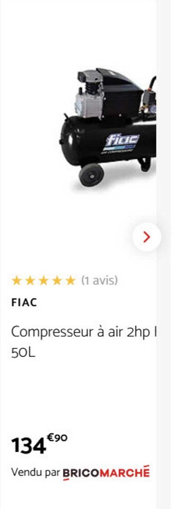 FIAC Compresseur à air 2hp 50L