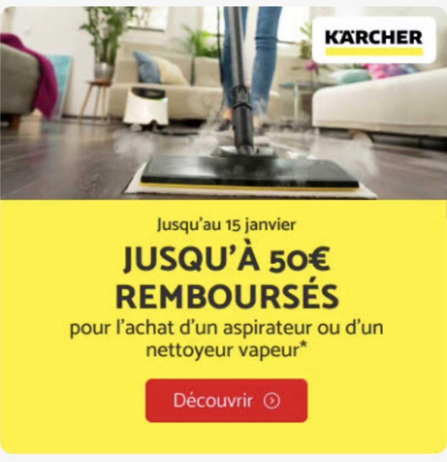 JUSQU'À 50€ REMBOURSÉS